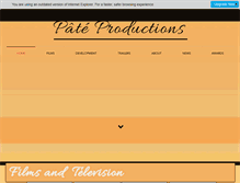 Tablet Screenshot of pateproductions.com
